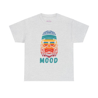 Bigfoot Mood // Retro Mood Unisex Heavy Cotton Tee - Colorful Graphic T-Shirt