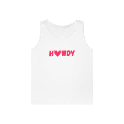 H<3wdy // Unisex Heavy Cotton Tank Top - Trendy Summer Wear for Fun and Relaxation
