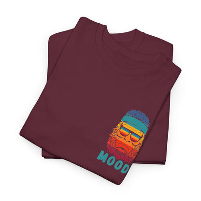 Bigfoot Mood - Pocket Placement // Retro Mood Unisex Heavy Cotton Tee - Colorful Graphic T-Shirt