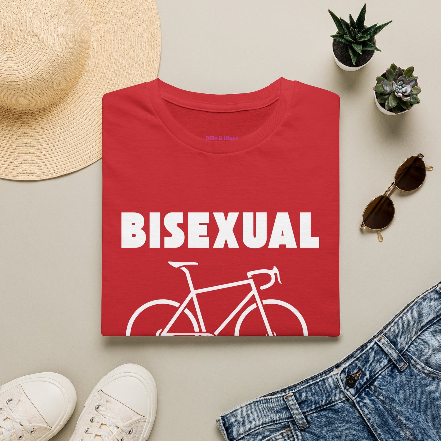 Bisexual (Road) Bicyclist  // Unisex Softstyle T-Shirt