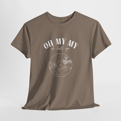 Oh My My Vintage Vinyl Graphic // Unisex Heavy Cotton Tee - Perfect for Music Lovers