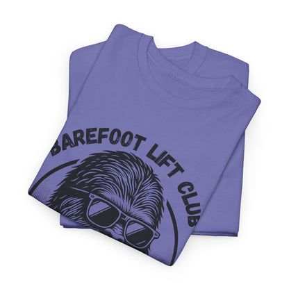 Bigfoot Founding Member of the Barefoot Lift Club // Unisex Heavy Cotton Tee - Founding Member Sasquatch Design