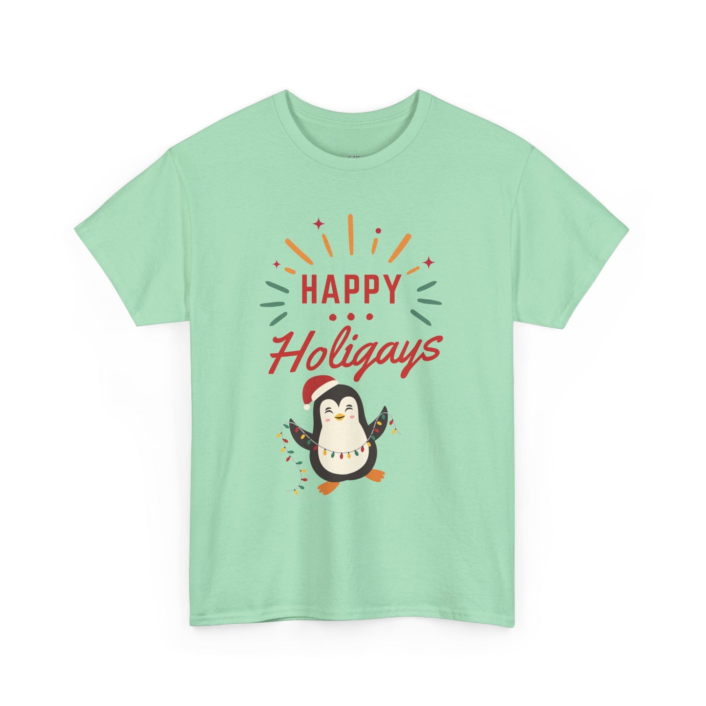 Happy Holigay Penguin Unisex Heavy Cotton Tee