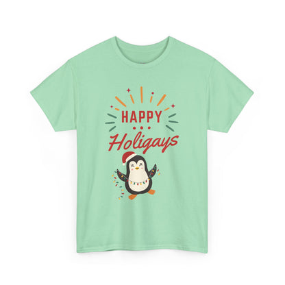Happy Holigay Penguin Unisex Heavy Cotton Tee