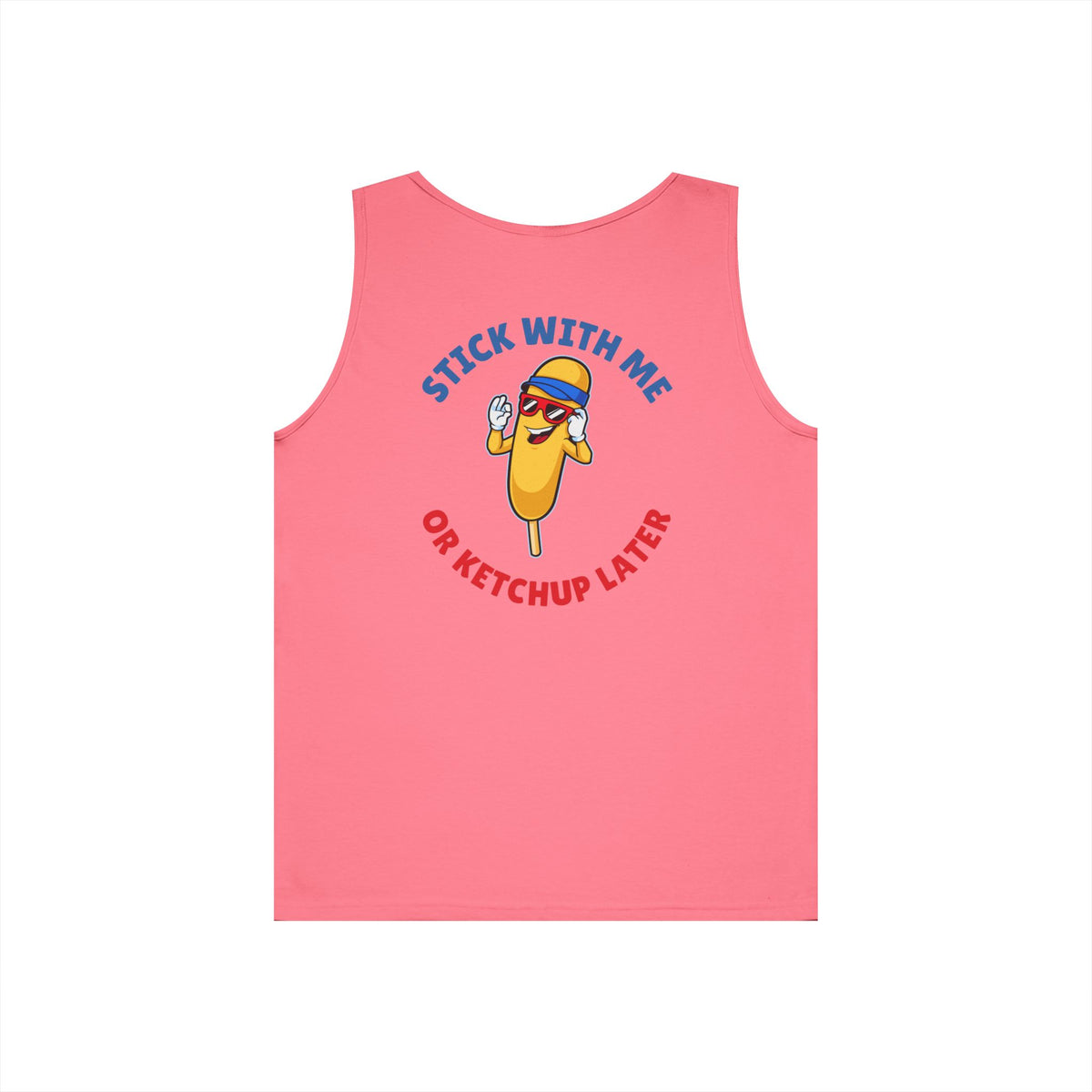 Corndog Season Unisex Heavy Cotton Tank Top - Fun Summer Apparel