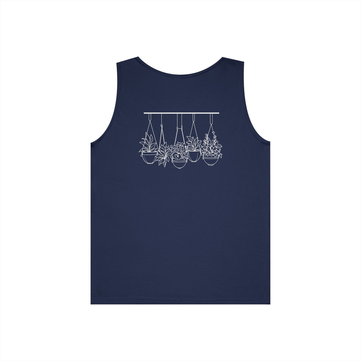 Hangin' With My Buds // Happy Plant Lover Unisex Heavy Cotton Tank Top - Perfect for Gardening Enthusiasts