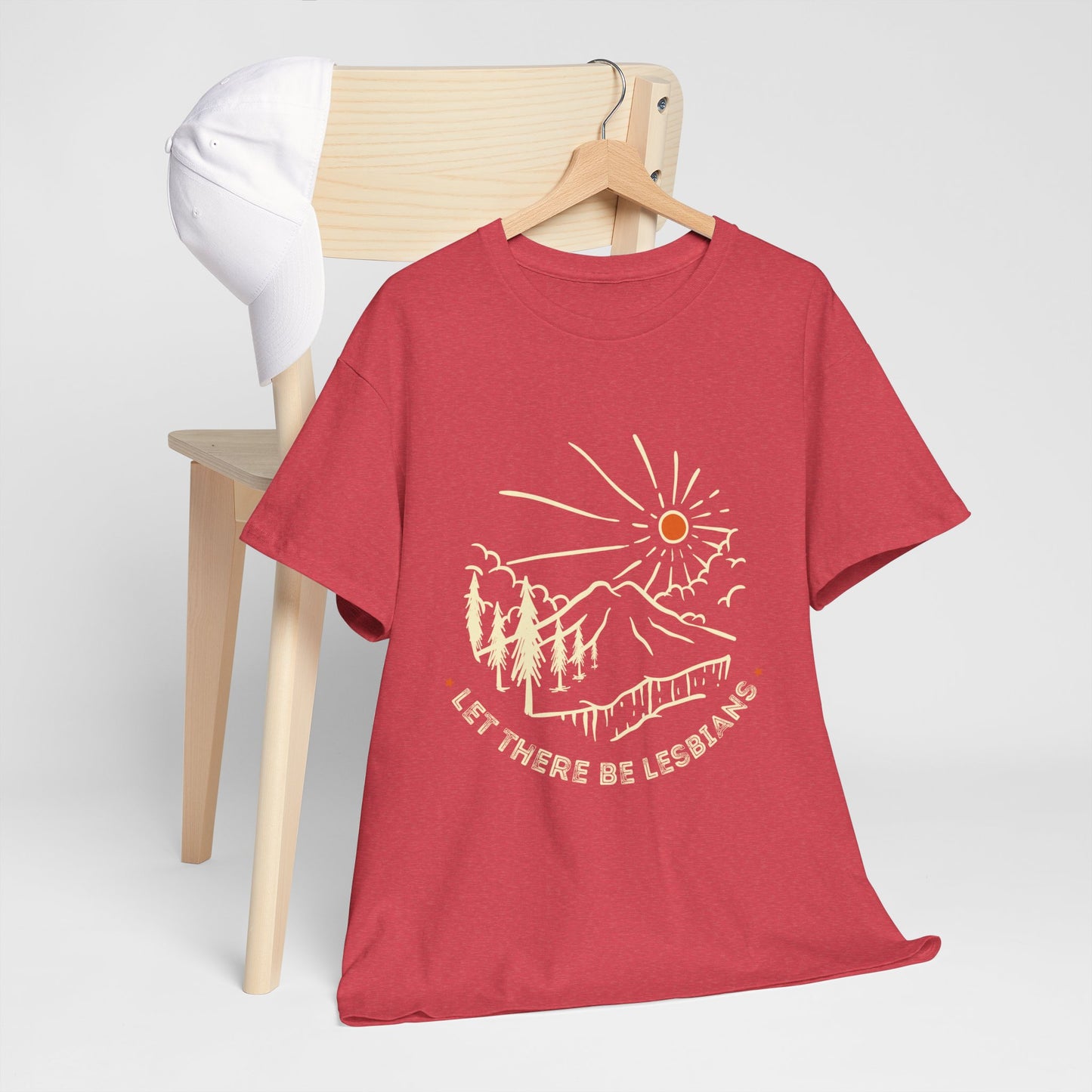 Let There Be Lesbians // Unisex Heavy Cotton Tee - Pride Fashion Statement T-Shirt