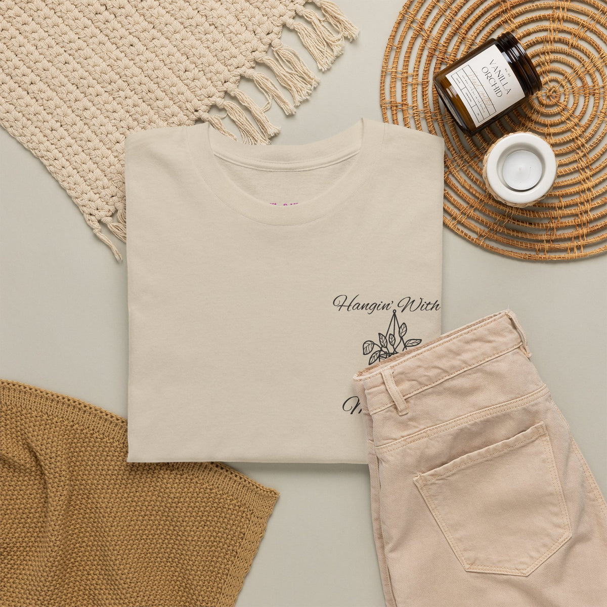 Hangin' With My Buds // Unisex Heavy Cotton Tee - Perfect for Everyday Comfort