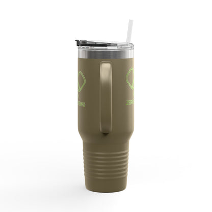 Zero Zero Two // Insulated Travel Mug, 40oz - Blue Text