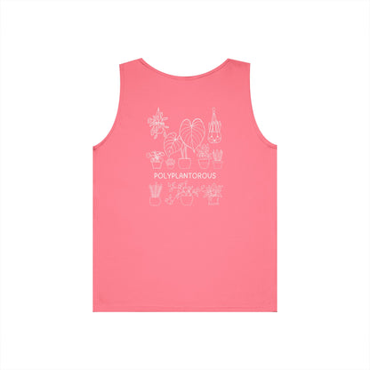 polyPLANTorous // Unisex Heavy Cotton Tank Top - Polyplantorous Plant Lover Design