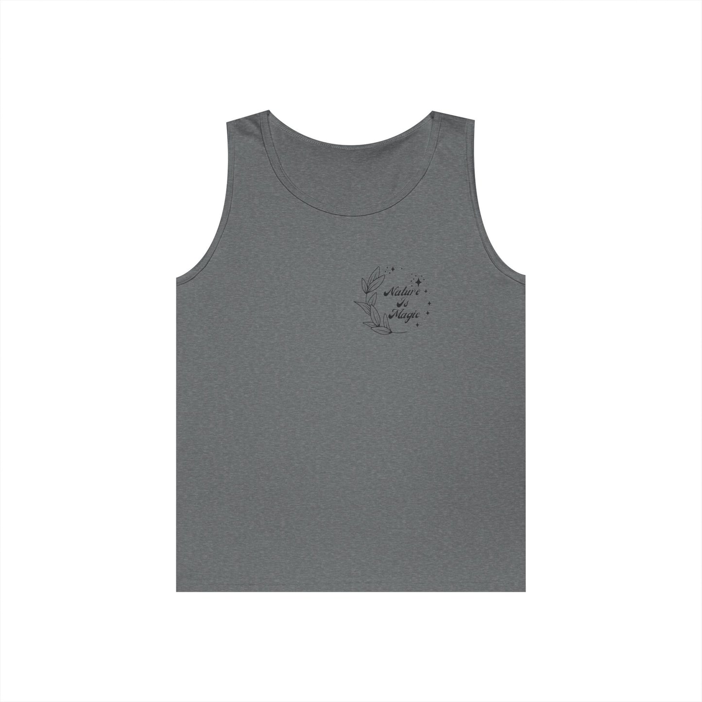 Nature is Magic - Pocket Placement // Unisex Heavy Cotton Tank Top -  Design for Outdoor Lovers