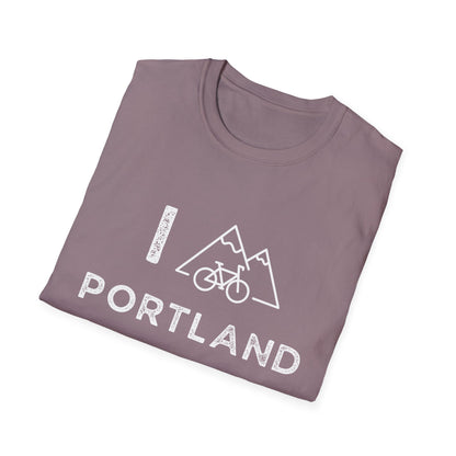 I (Mountain) Bike Portland // Unisex Softstyle T-Shirt
