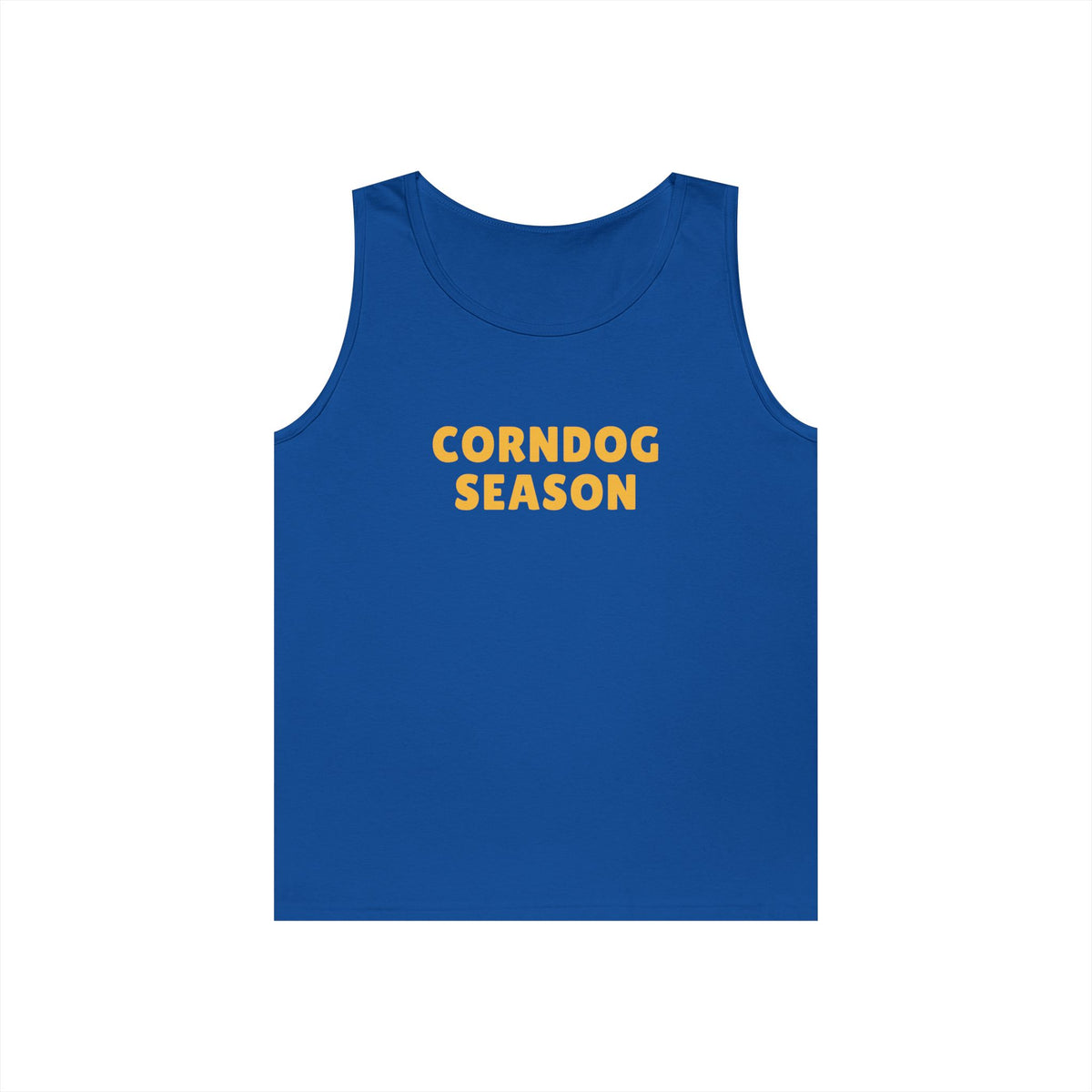 Corndog Season Unisex Heavy Cotton Tank Top - Fun Summer Apparel