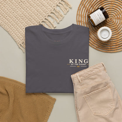 Pickleball - King of the Court Card Tee — Sleeve Design Vintage Playing Card Graphic T-Shirt