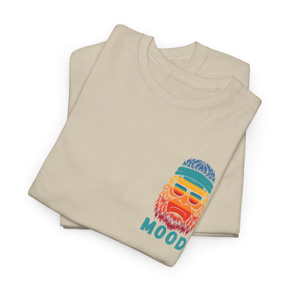 Bigfoot Mood - Pocket Placement // Retro Mood Unisex Heavy Cotton Tee - Colorful Graphic T-Shirt