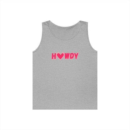 H<3wdy // Unisex Heavy Cotton Tank Top - Trendy Summer Wear for Fun and Relaxation