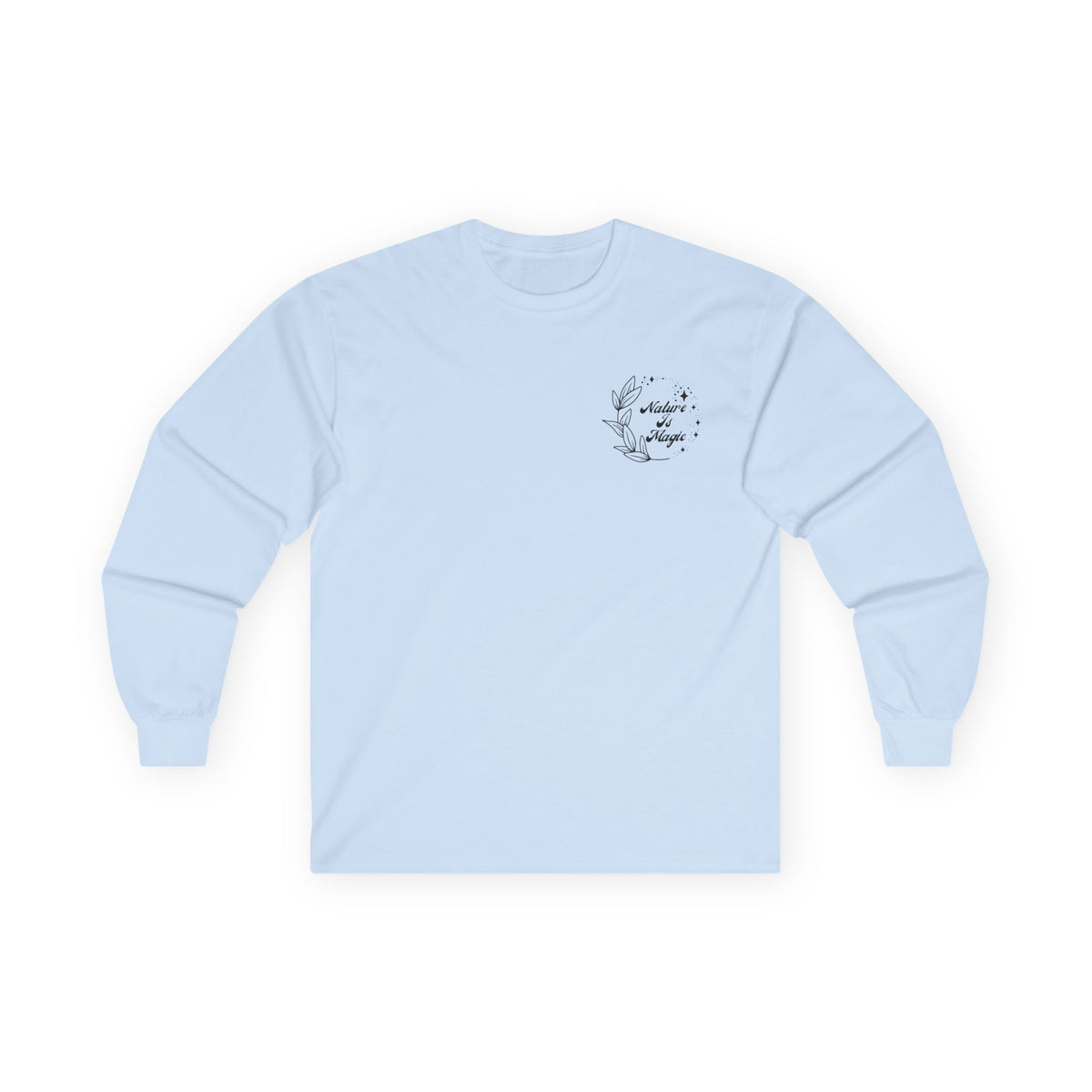 Nature is Magic - Pocket Placement // Unisex Ultra Cotton Long Sleeve Tee - Embrace Nature's Beauty