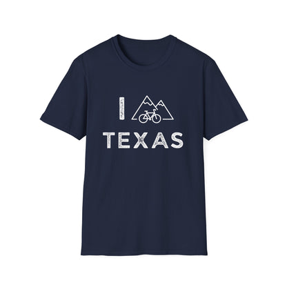 I (Mountain) Bike Texas // Unisex Softstyle T-Shirt