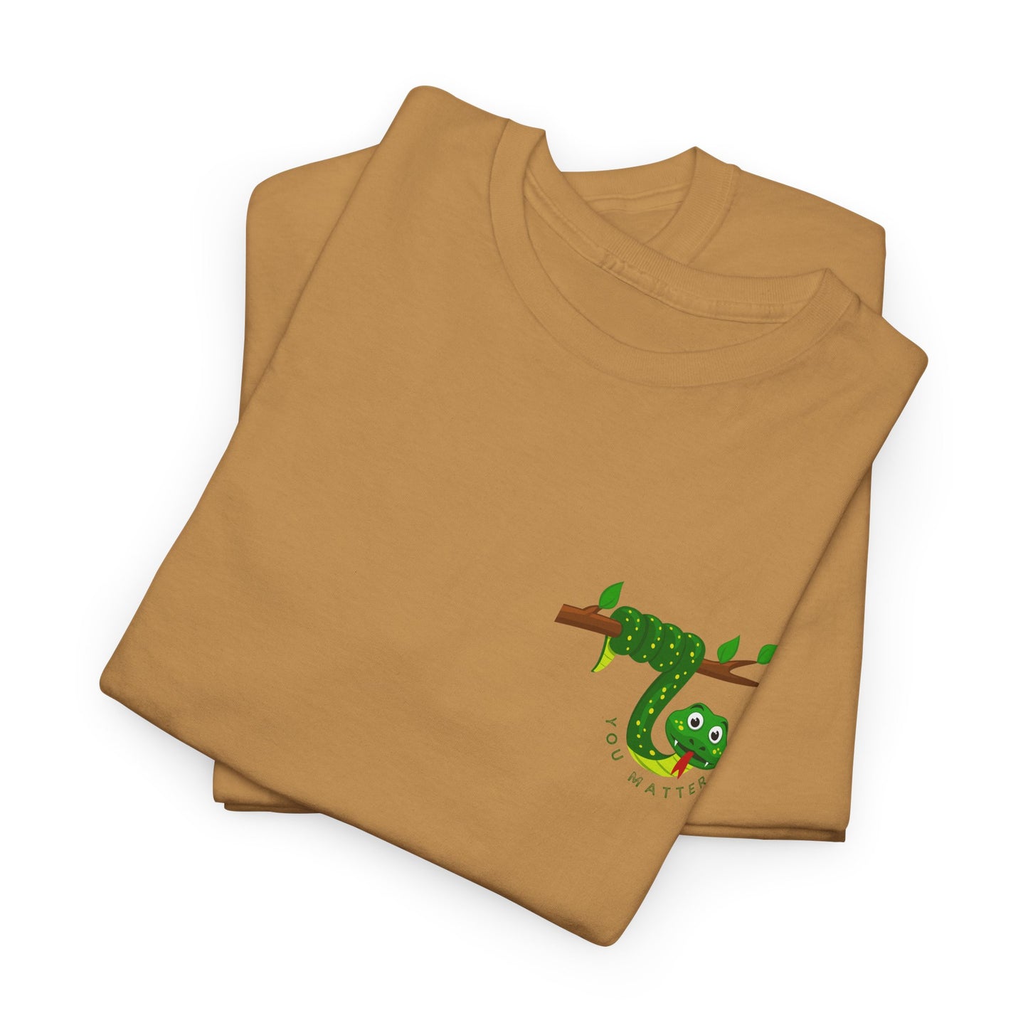 Keep Hanging On - Snake // Unisex Heavy Cotton Tee - Positive Message T-Shirt