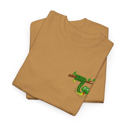 Keep Hanging On - Snake // Unisex Heavy Cotton Tee - Positive Message T-Shirt