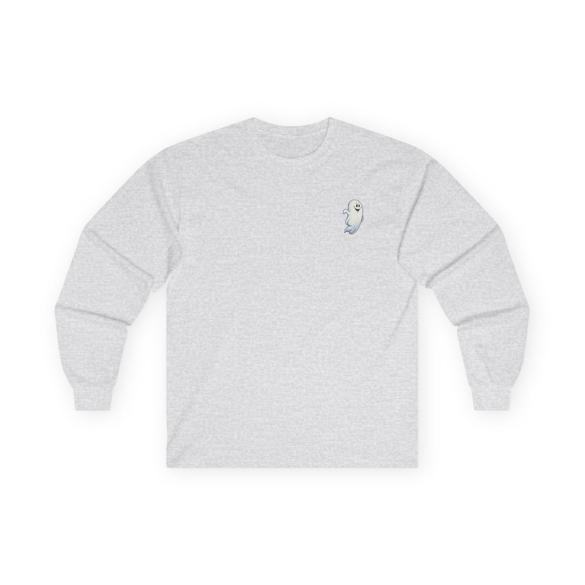 Power Bottom Autumn - White Ghost // Unisex Ghostly Vibes Long Sleeve Tee