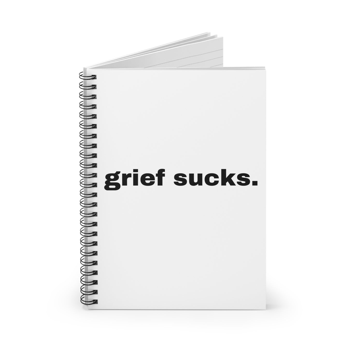 Grief Sucks // Spiral Notebook - Ruled Line