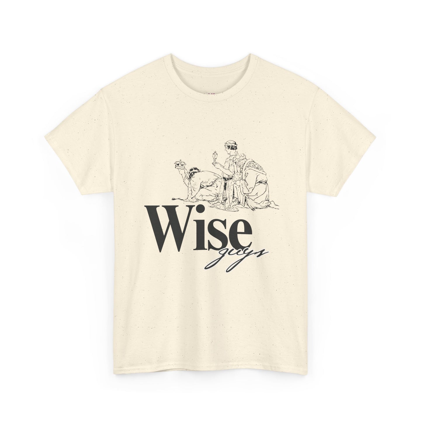 Wise Guys Unisex Heavy Cotton Tee - Stylish Graphic Tee for Casual Wear