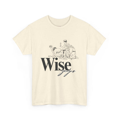 Wise Guys Unisex Heavy Cotton Tee - Stylish Graphic Tee for Casual Wear