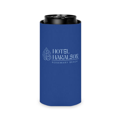 Custom - Personalized Hotel Haralson Can Cooler // Blue w/ Light Blue - Ideal for Beach Parties & Celebrations