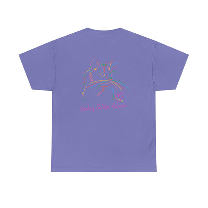 Black Cat Seeking My Golden Retriever // Unisex Heavy Cotton Tee - Relationship Dynamics