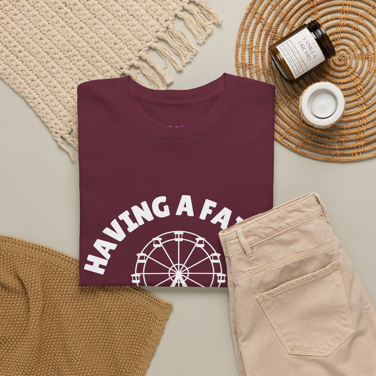 Having A Fairly Good Time // Ferris Wheel Good Time Punny Unisex Heavy Cotton Tee