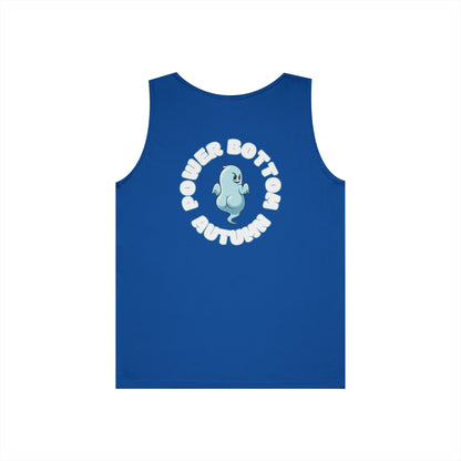 Power Bottom Autumn- Blue Ghost // Playful Tank Top for Unisex