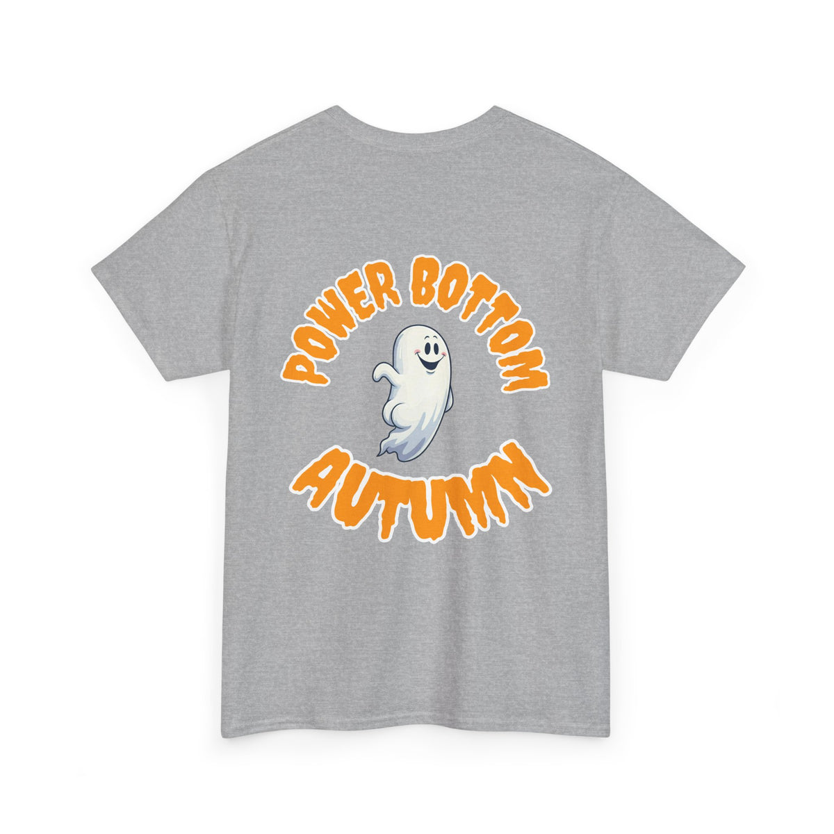 'Power Bottom Autumn' White Ghost // Halloween Ghost Unisex Heavy Cotton Tee