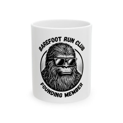 Barefoot Run Club Founding Member // Ceramic Mug, (11oz, 15oz)