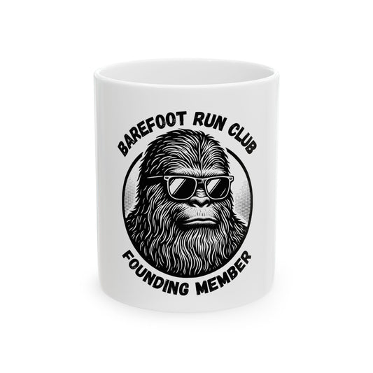 Barefoot Run Club Founding Member // Ceramic Mug, (11oz, 15oz)