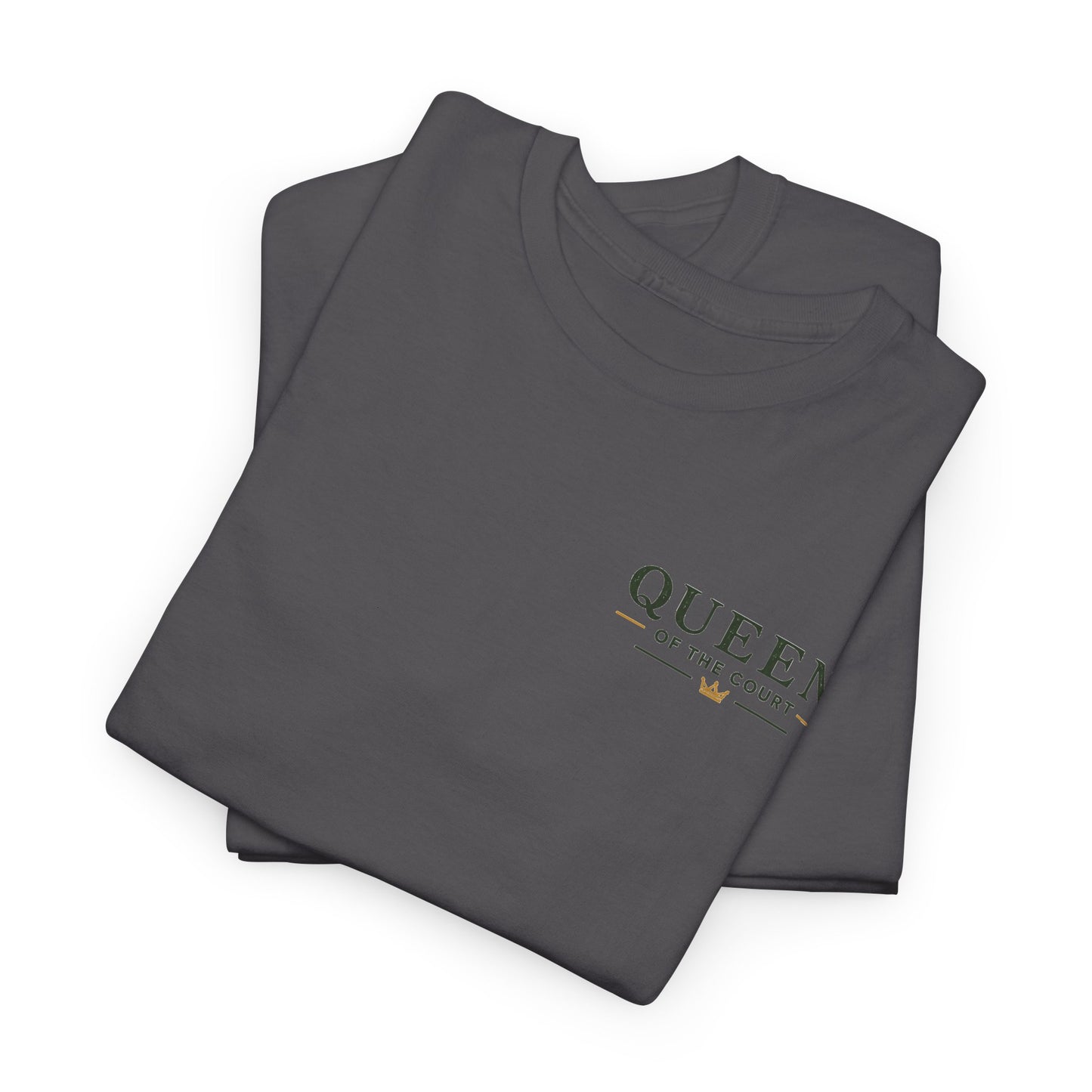 Pickleball - Queen of the Court - Sleeve Design - Vintage Playing Card Graphic T-Shirt