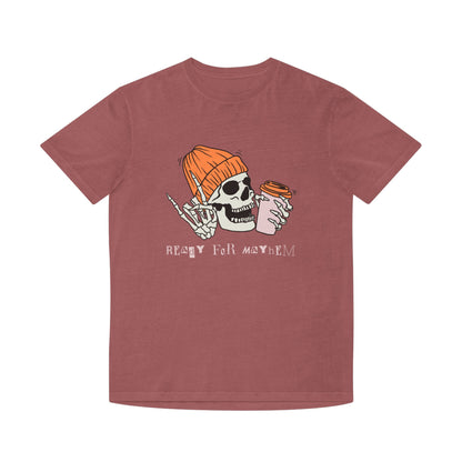 Skull Coffee Tee — 'Ready for Mayhem' Casual Graphic T-Shirt