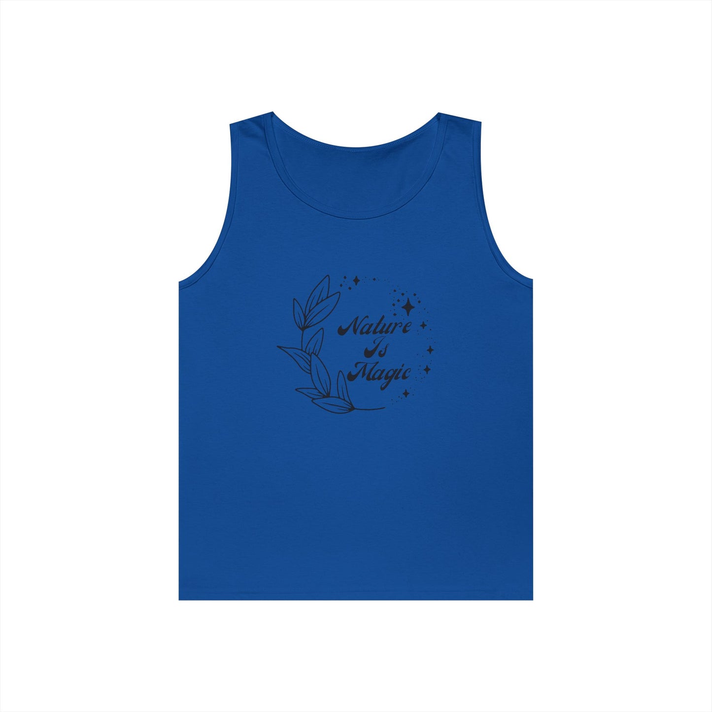 Nature is Magic // Unisex Heavy Cotton Tank Top -  Design for Outdoor Lovers