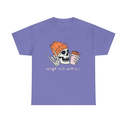 Skull Graphic Tee, Unisex Heavy Cotton, Casual Streetwear, Grunge Aesthetic, Halloween Costume, Gift for Him/Her