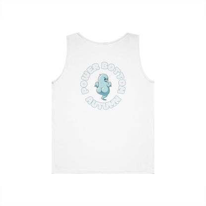 Power Bottom Autumn- Blue Ghost // Playful Tank Top for Unisex