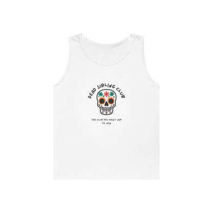 Dead Sibling Club Skull // Unisex Heavy Cotton Tank Top
