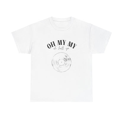 Oh My My Vintage Vinyl Graphic // Unisex Heavy Cotton Tee - Perfect for Music Lovers