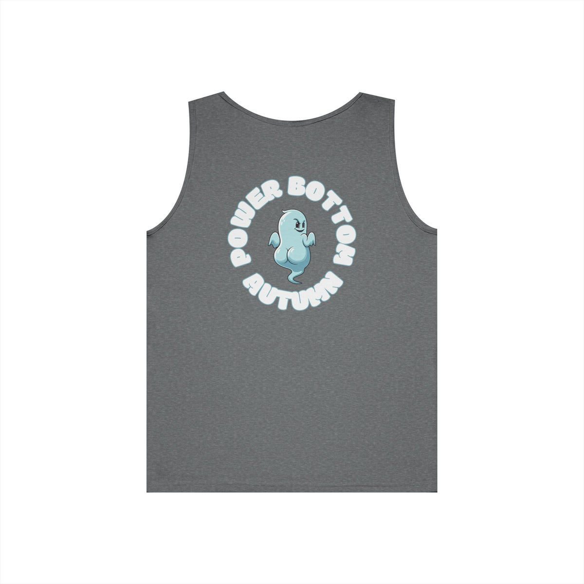 Power Bottom Autumn- Blue Ghost // Playful Tank Top for Unisex