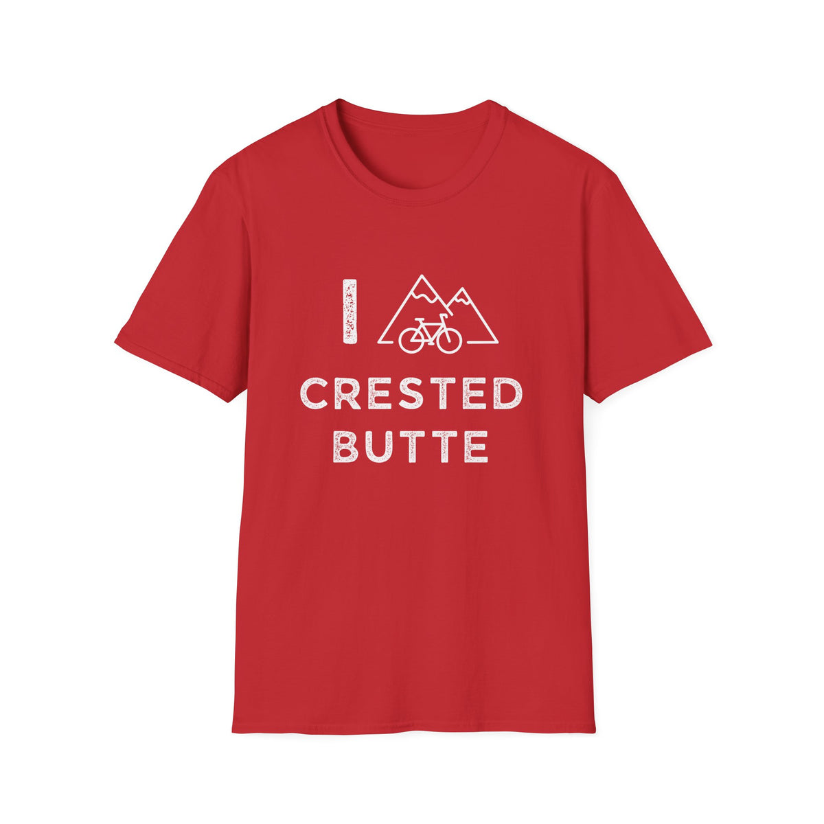 I (Mountain) Bike Crested Butte // Unisex Softstyle T-Shirt