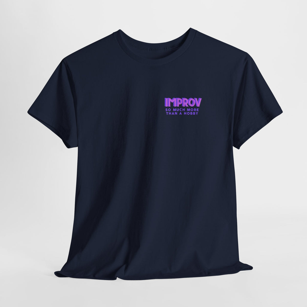 Improv, Multi Color "Yes, And" Double-sided // Colorful Affirmation Unisex Heavy Cotton Tee