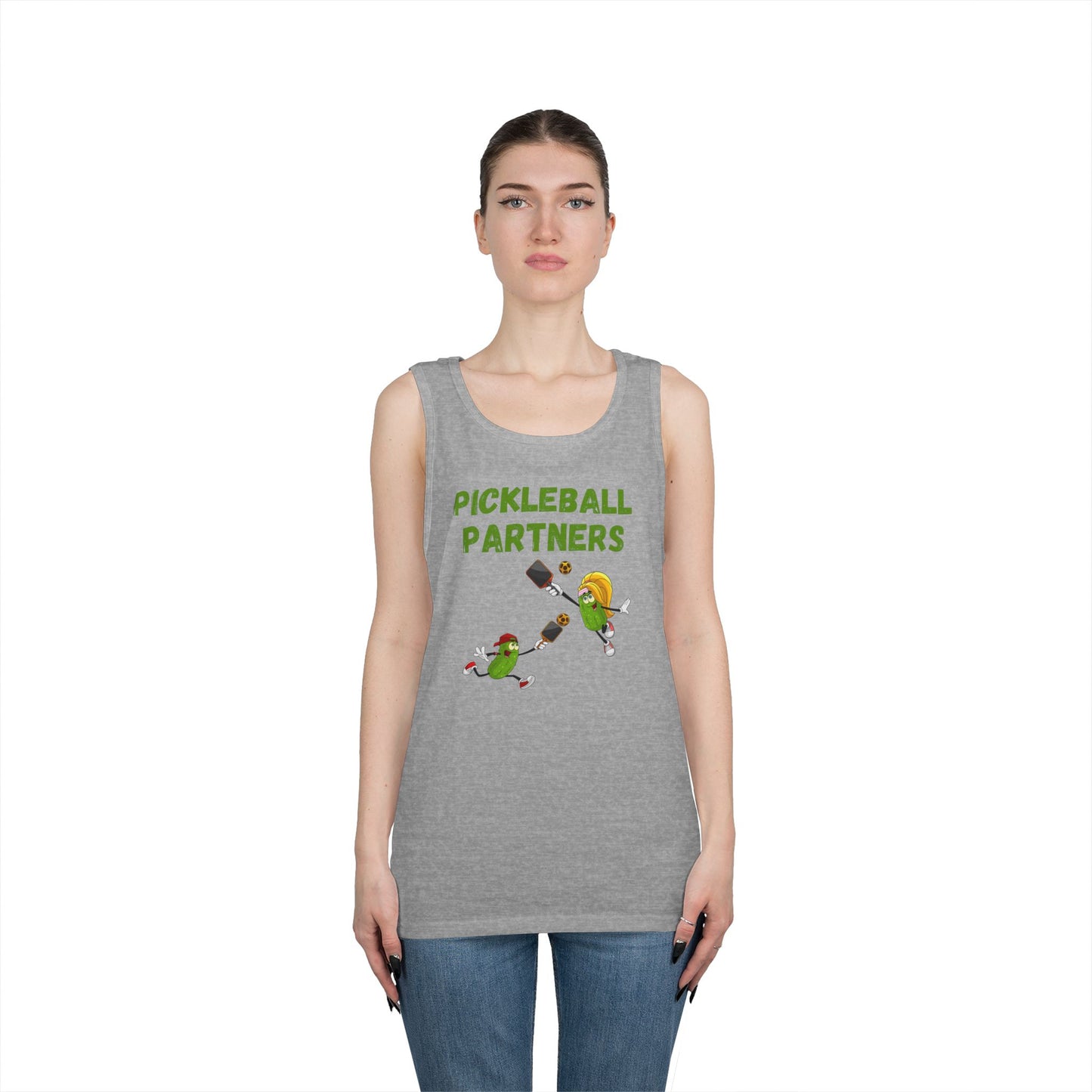 Pickleball Partners 2 // Unisex Heavy Cotton Tank Top