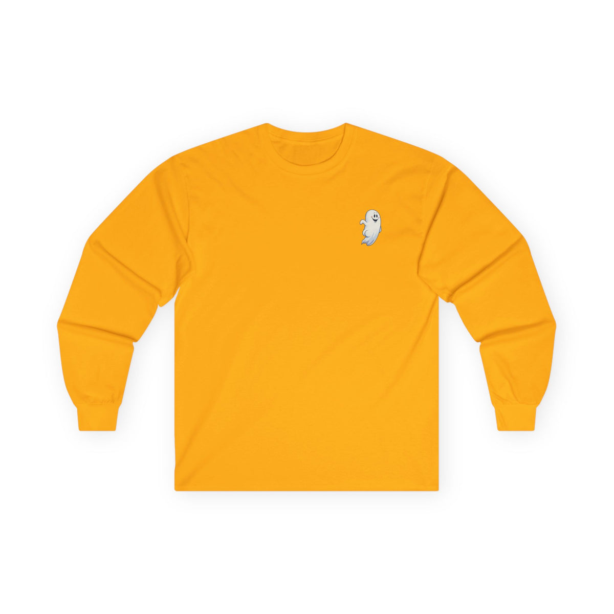Power Bottom Autumn - White Ghost // Unisex Ghostly Vibes Long Sleeve Tee