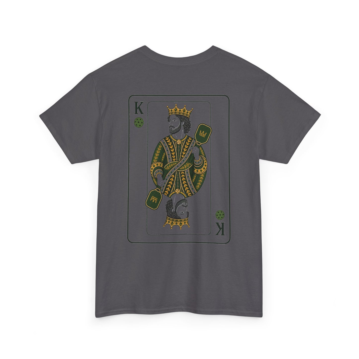 Pickleball - King of the Court Card Tee — Vintage Playing Card Graphic T-Shirt