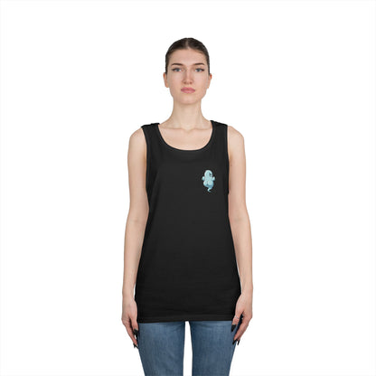 Power Bottom Autumn- Blue Ghost // Playful Tank Top for Unisex