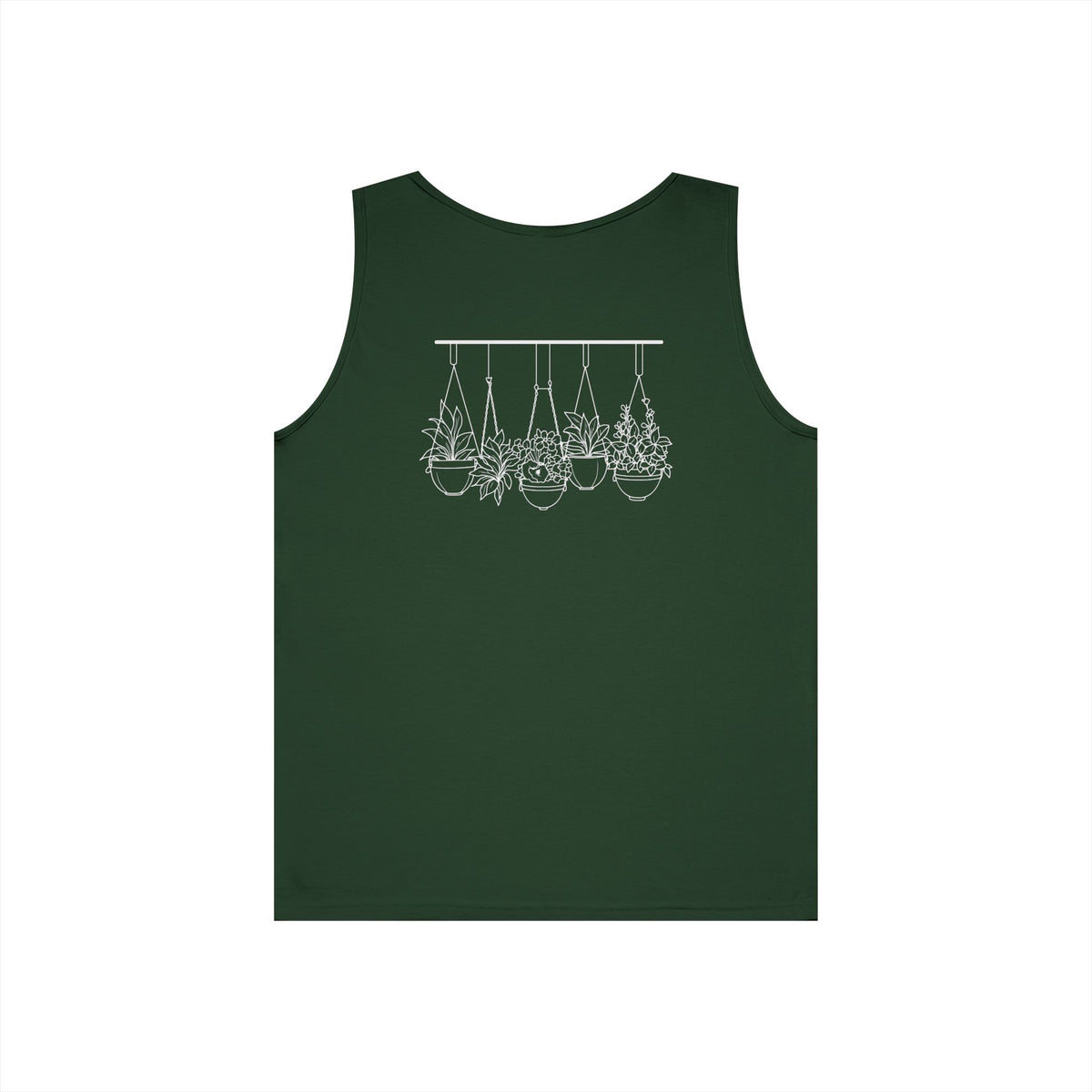 Hangin' With My Buds // Happy Plant Lover Unisex Heavy Cotton Tank Top - Perfect for Gardening Enthusiasts